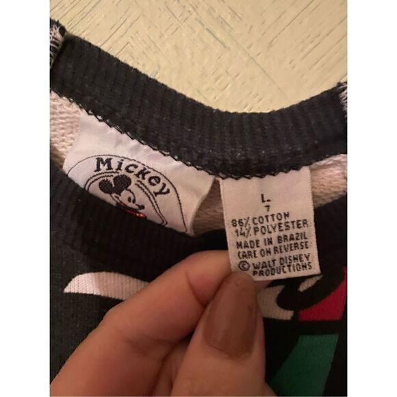 Vintage Mickey Mouse Co.Youth all over Mickey dress sz L (7) - Picture 4 of 5